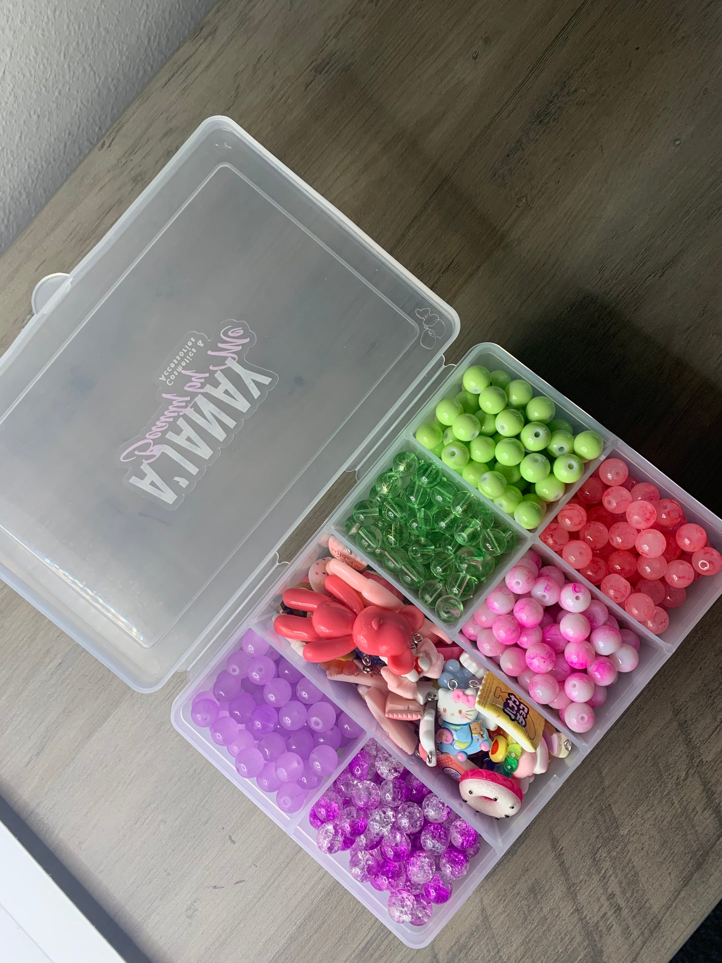 Bead Box with Charms