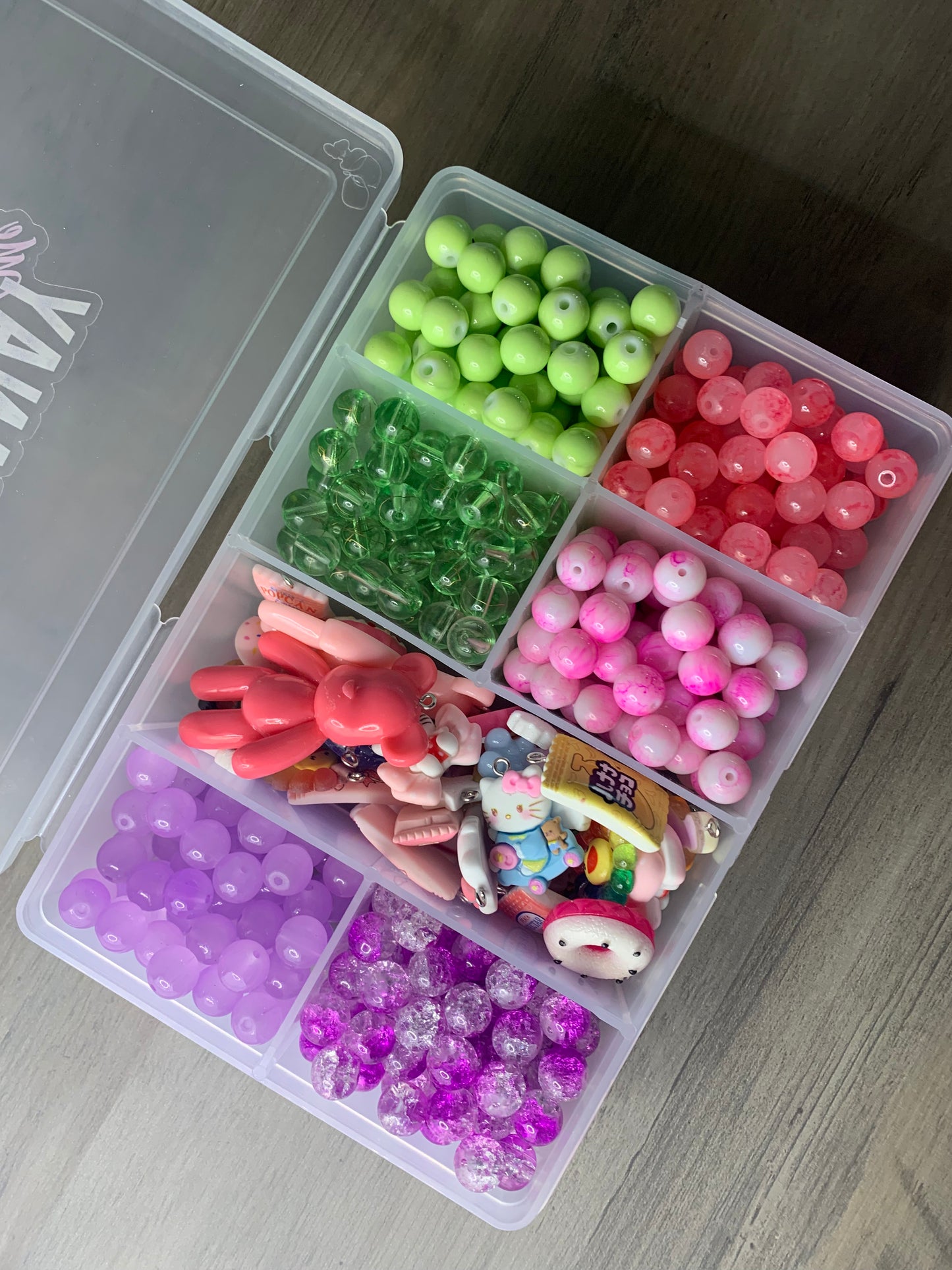 Bead Box with Charms