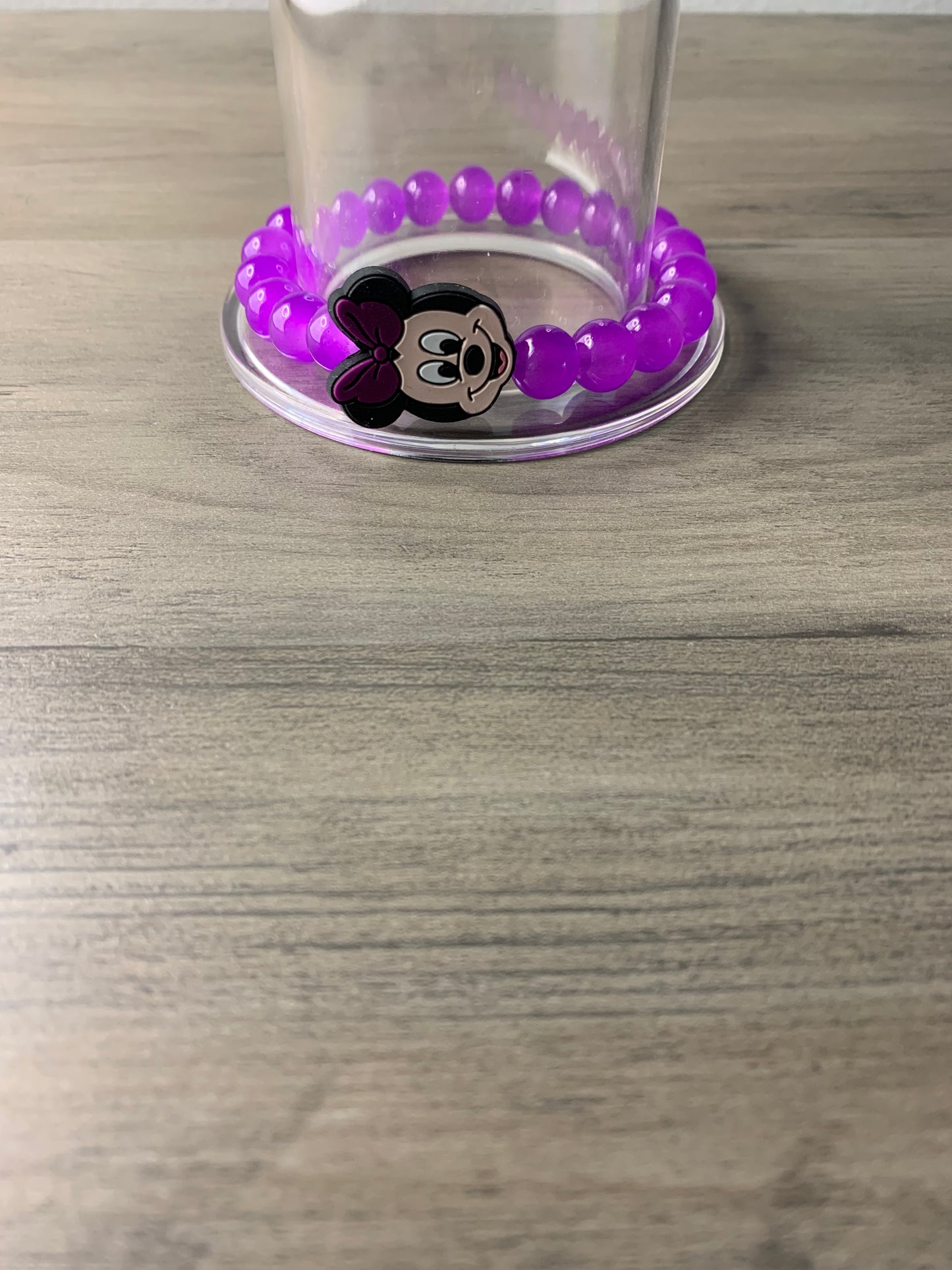 Purple Beaded Mouse Bracelet